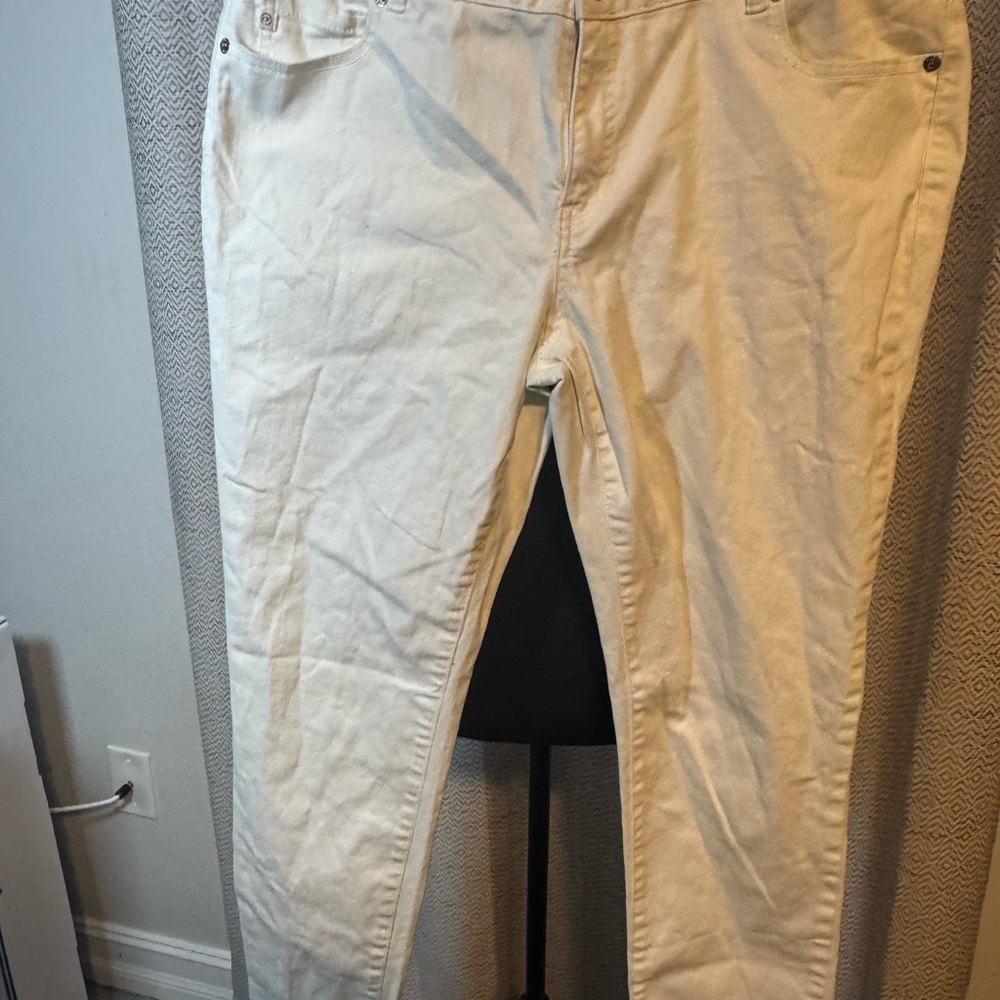 Michael Kors Off-White Denim Pants